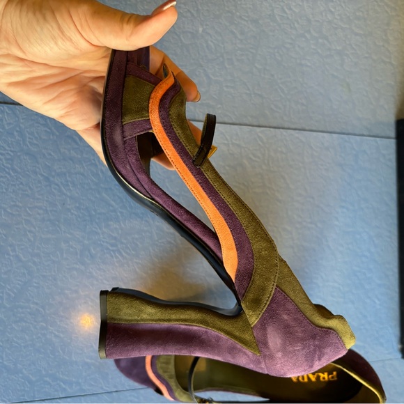 Prada Fairies suede high heels shoes size 40 - Picture 11 of 12